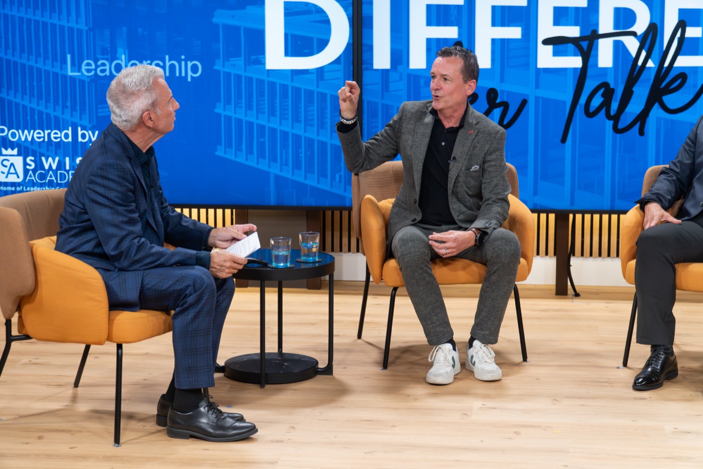 Gespräch auf der Studiobühne